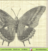 Großer Schmetterling - 1 Paket mit 20 Servietten